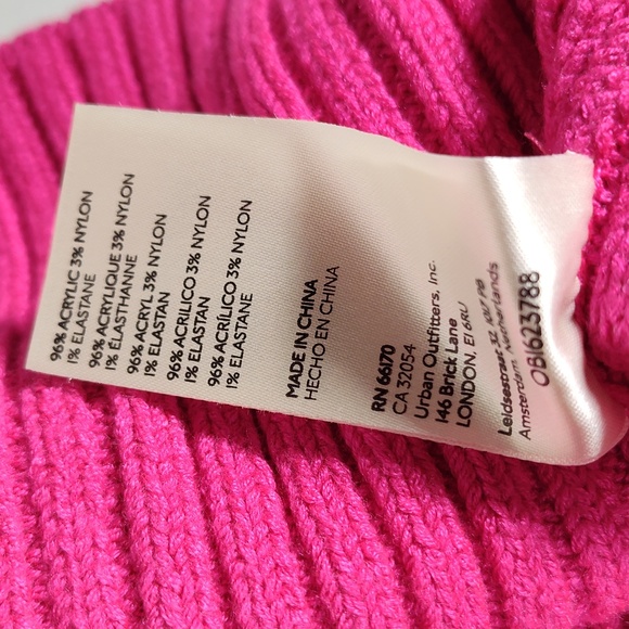 Anthropologie Pink Turtleneck Fitted Sweater Dress XS - Picture 14 of 14